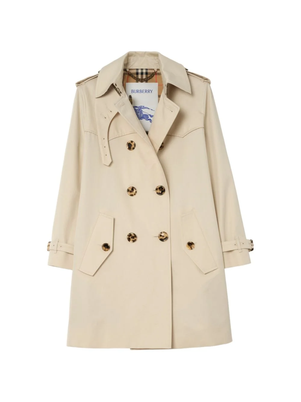 short Summerside gabardine trench coat - 1
