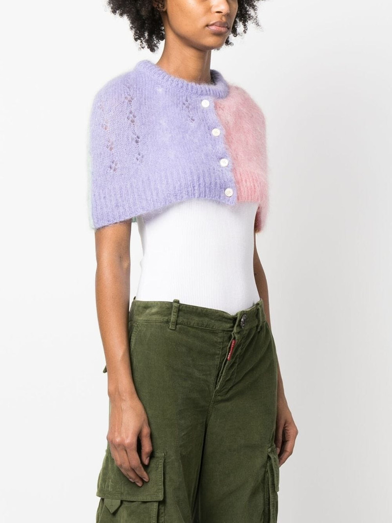 pointelle-knit brushed wool top 3