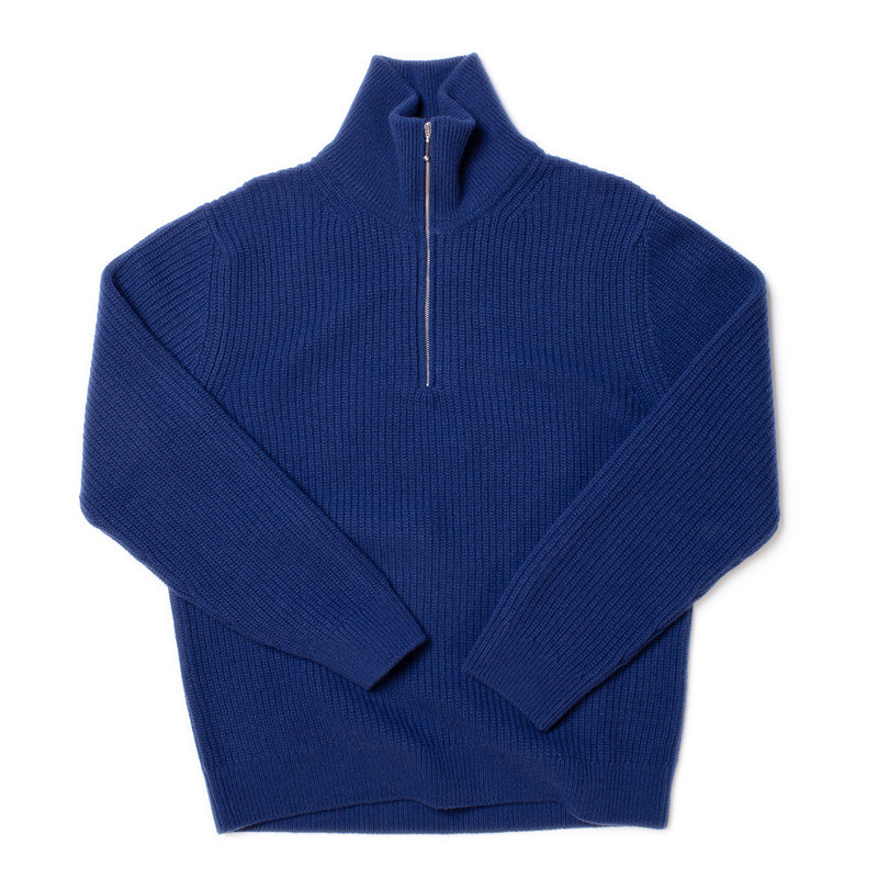 August Zip Sweater Royal Blue 7
