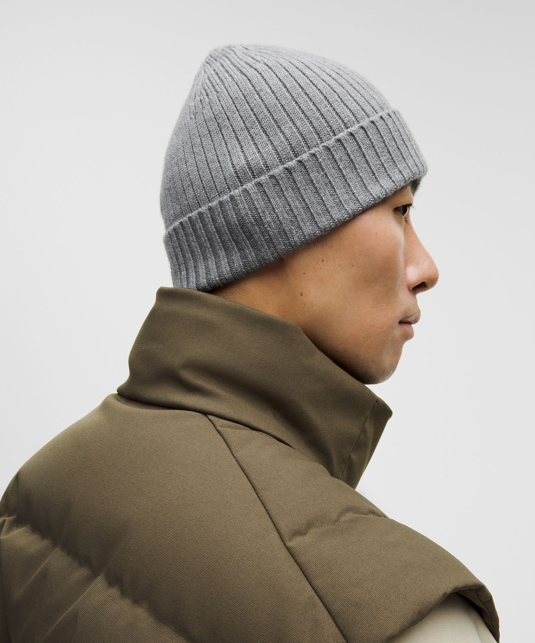 Ribbed Merino Wool Beanie - 3