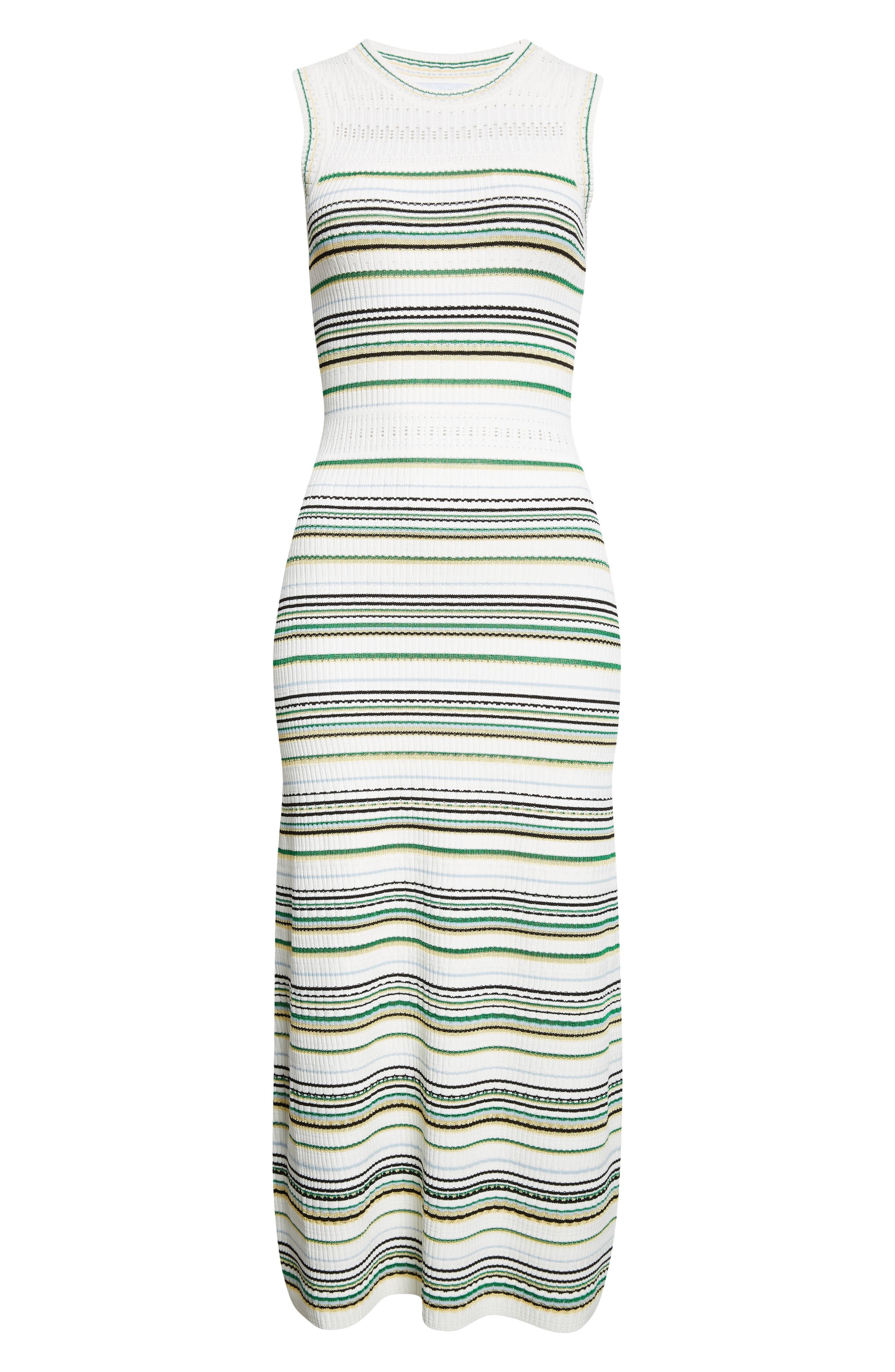 Veronica Beard Dawn Sleeveless Knit Dress in Off White Multi at Nordstrom - 5