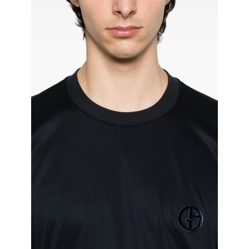 Giorgio Armani Blue T-Shirts & Vests - T-Shirts Men - 4