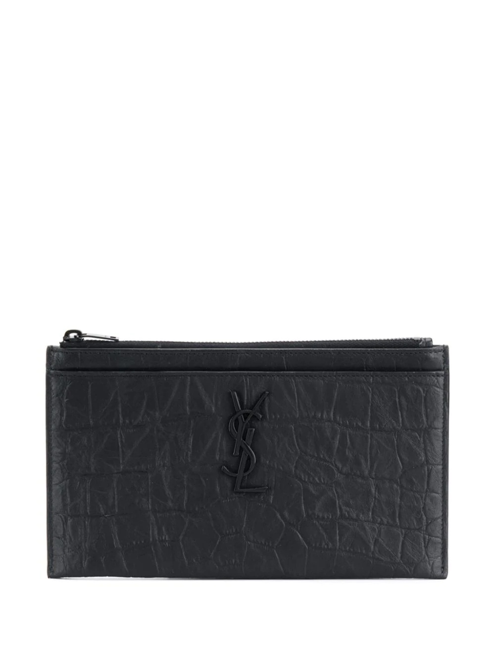 embossed monogram pouch - 1