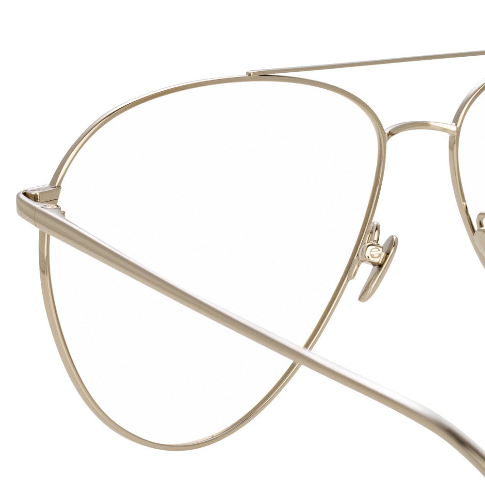 Kirk Aviator Optical Frame in Yellow Gold - 4