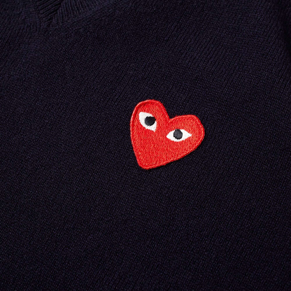 Comme des Garcons Play V-Neck Jumper - 2