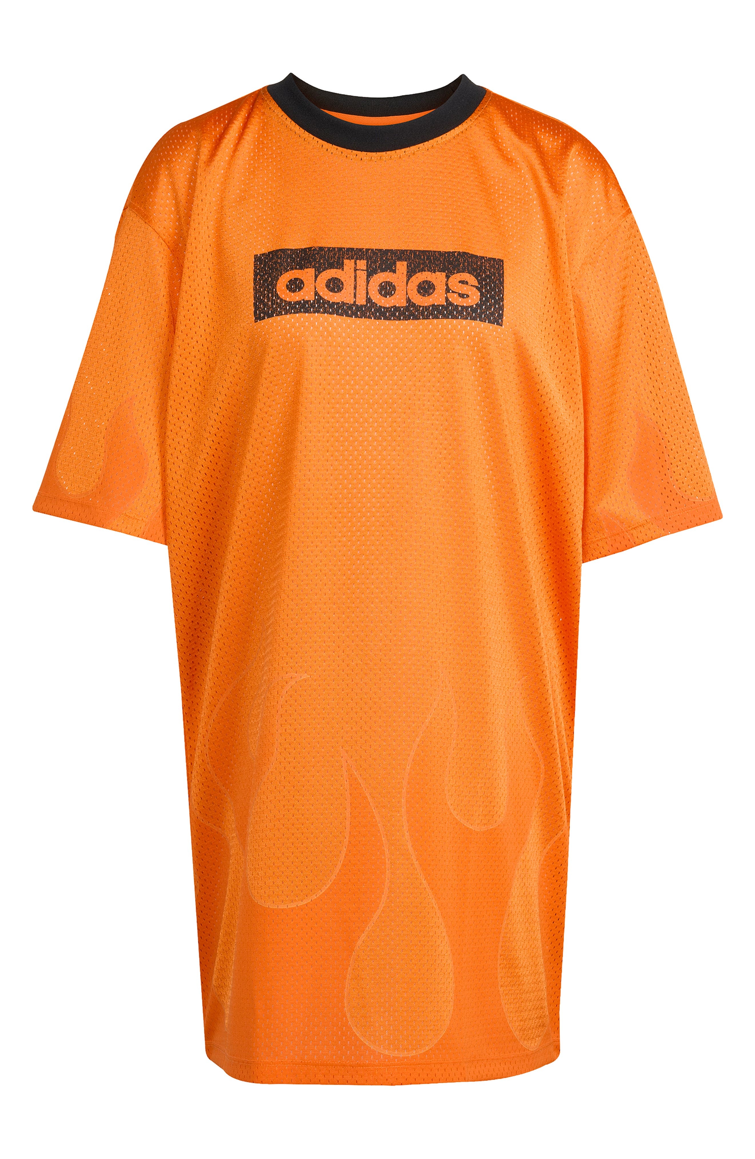 adidas Hockey Mesh Minidress in Semi Impact Orange at Nordstrom - 5