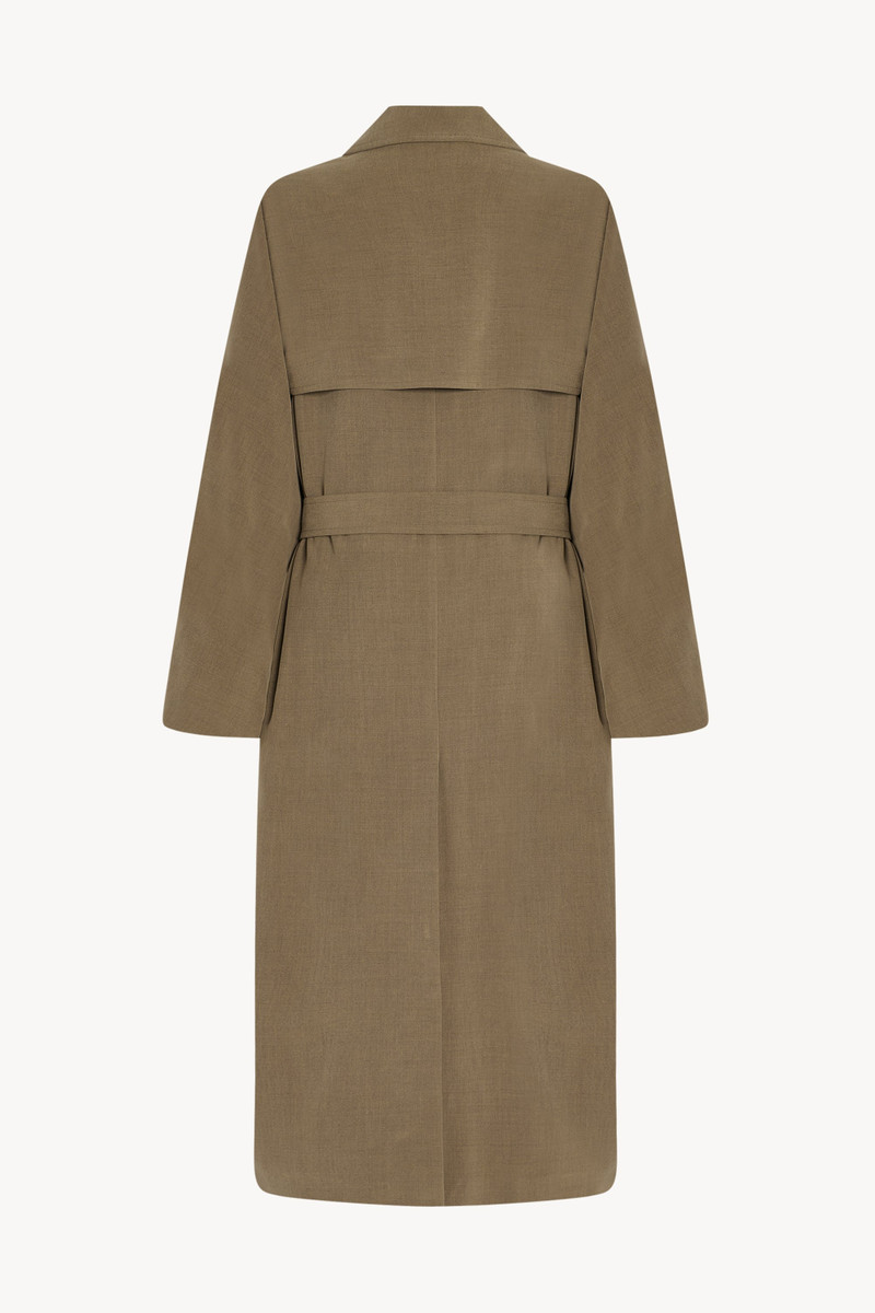 The Row Rhydian Coat in Wool and Silk outlook