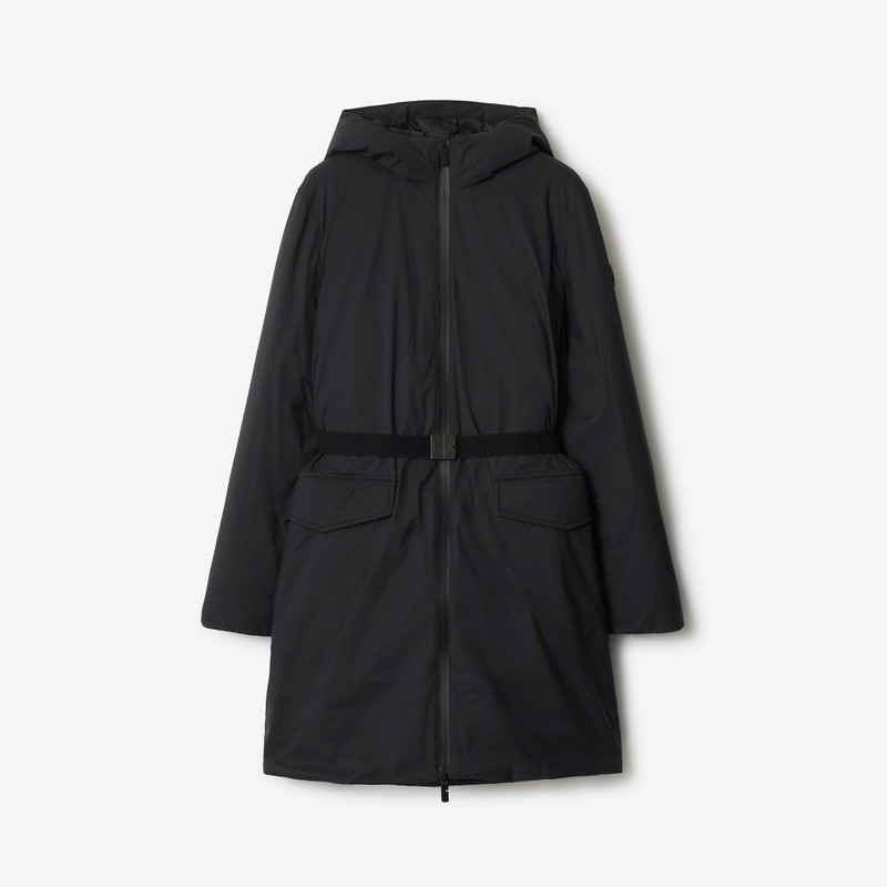 Mid-length Hooded Nylon Coat 1