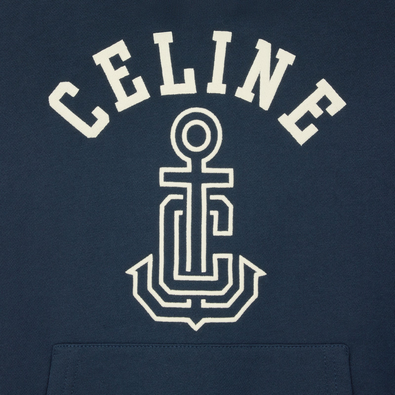celine anchor 70's hoodie in cotton fleece 4