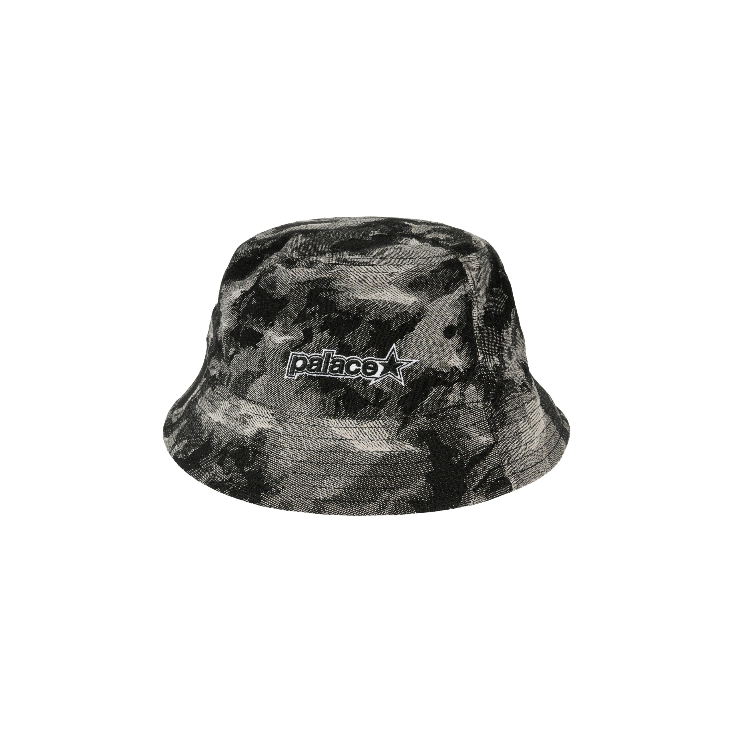 P STAR BUCKET HAT BLACK DENIM - 1