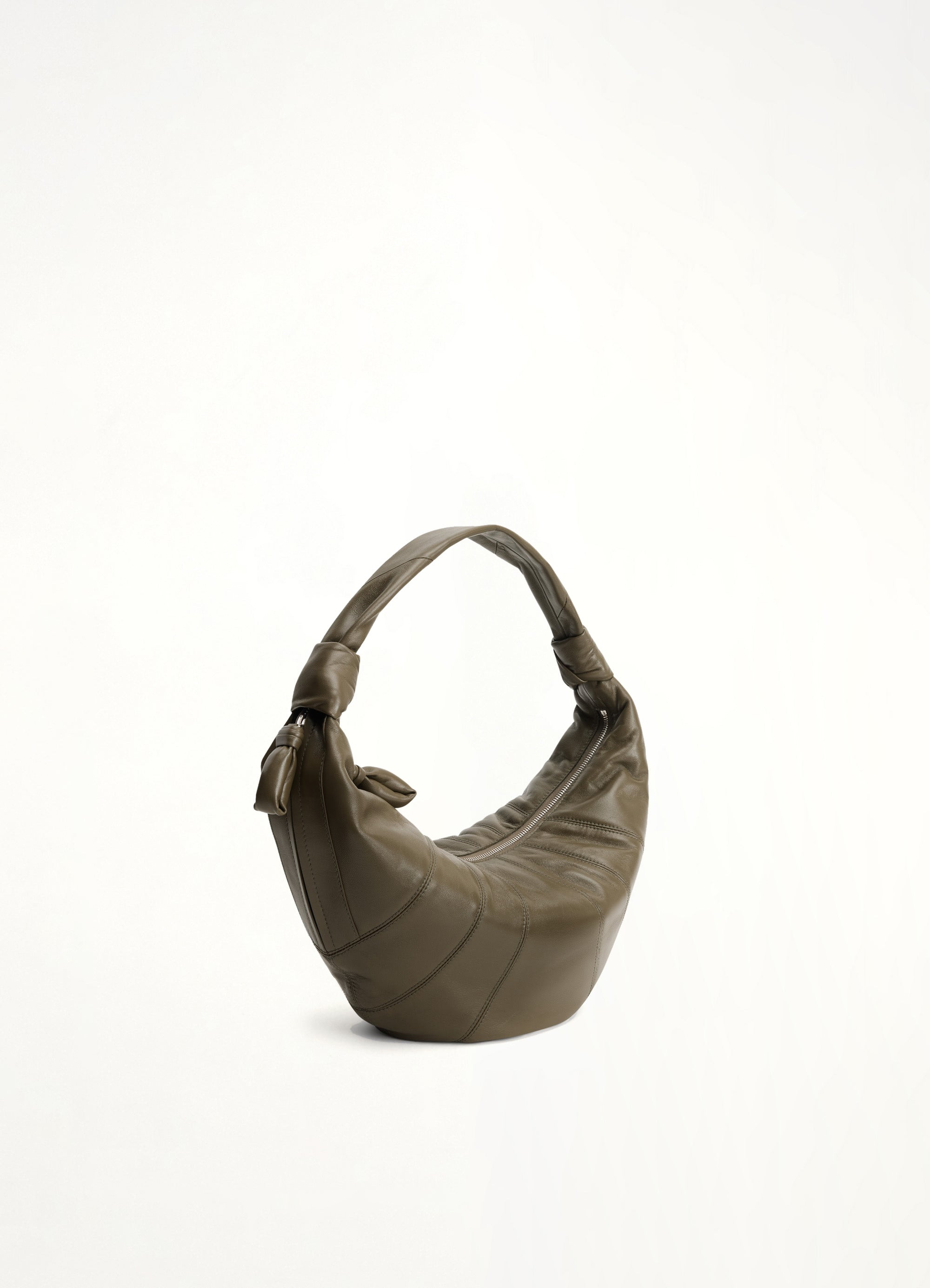 Fortune Croissant Bag in Dark Khaki - 2