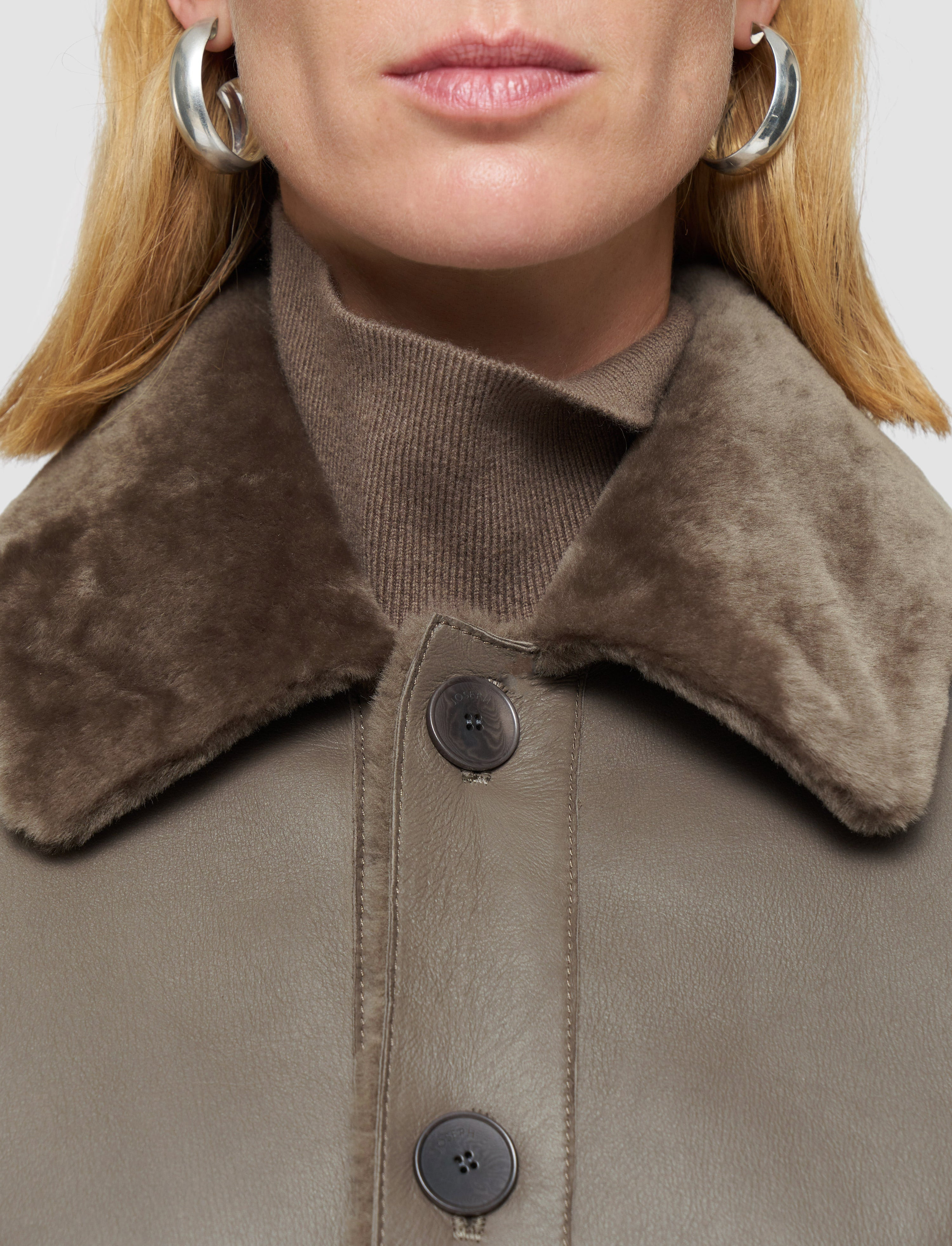 Alloway Reversible Soft Shearling Jacket - 6