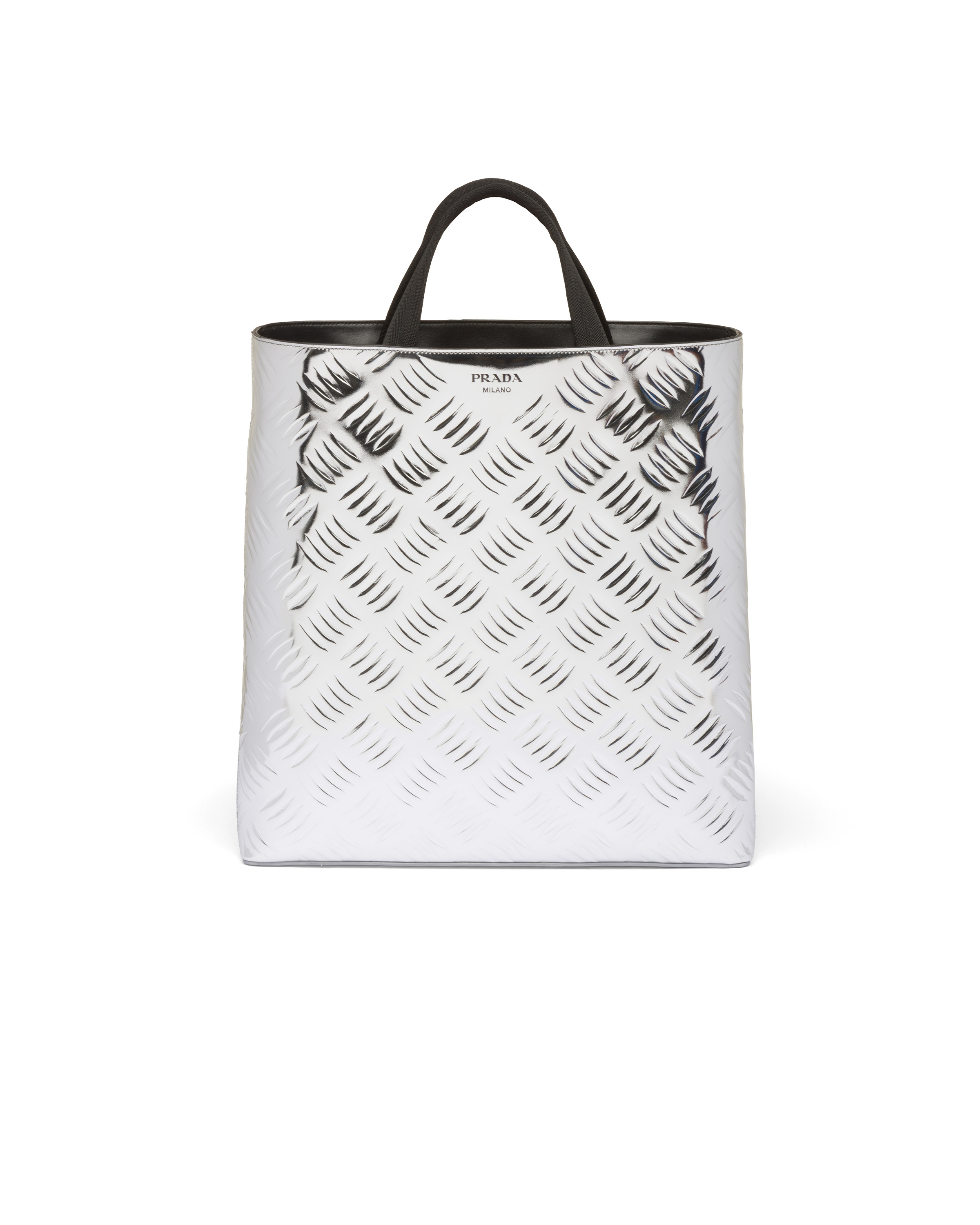 Brushed leather tote bag with water bottle - 1