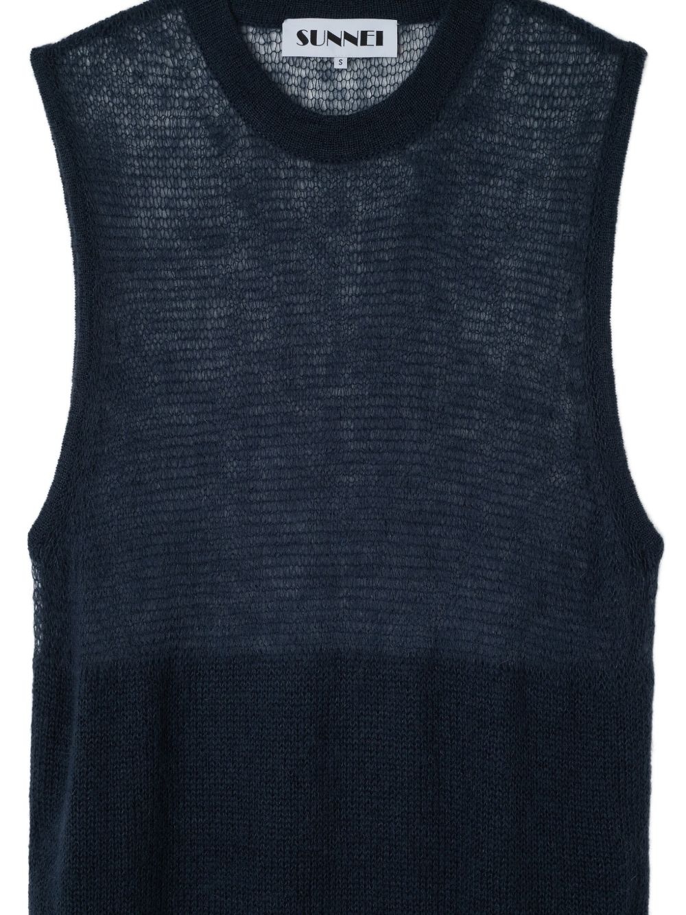 knitted long vest - 2