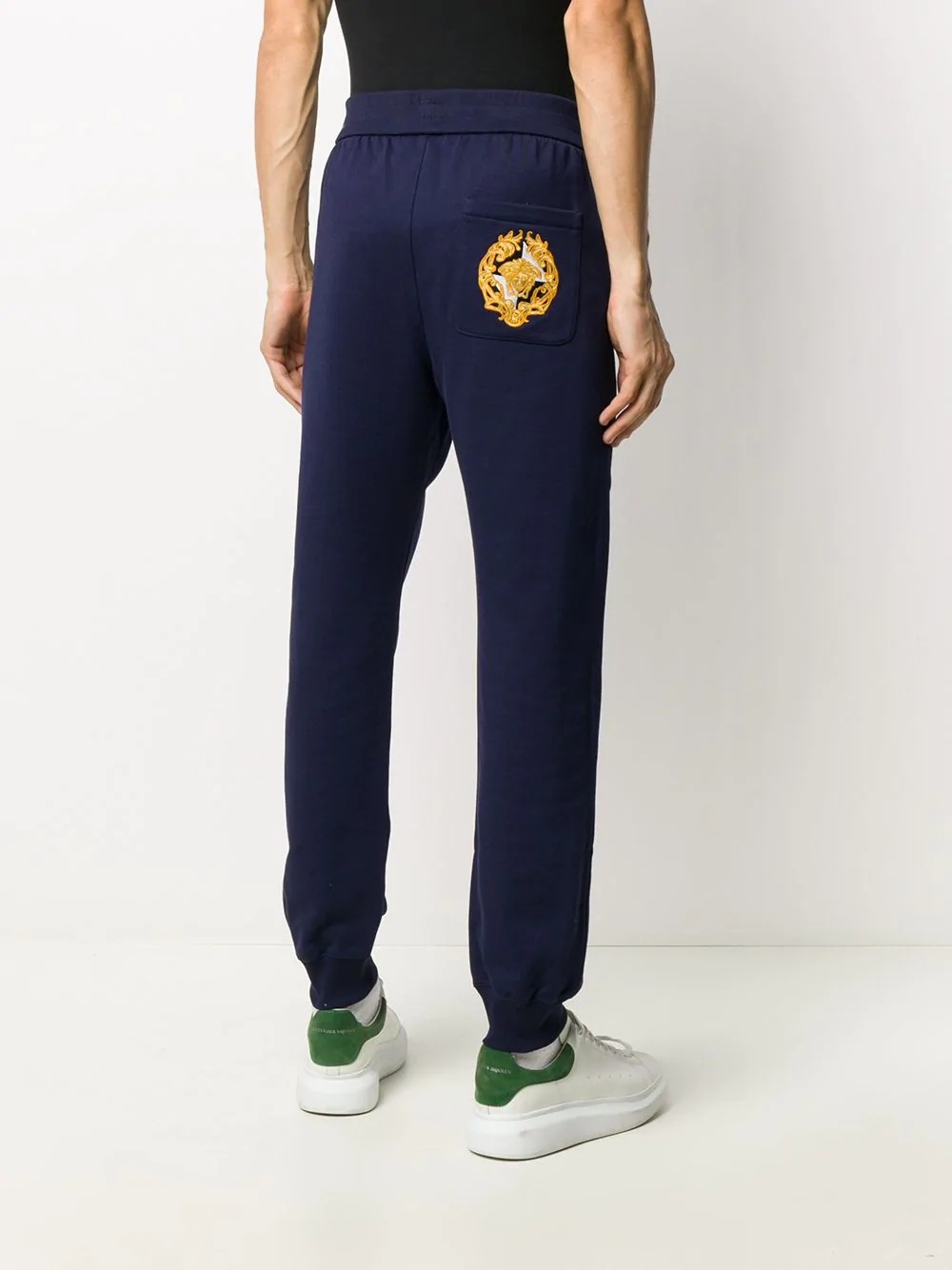 Medusa embroidered track pants - 4