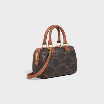 CELINE SMALL BOSTON in Triomphe Canvas XL and Calfskin outlook