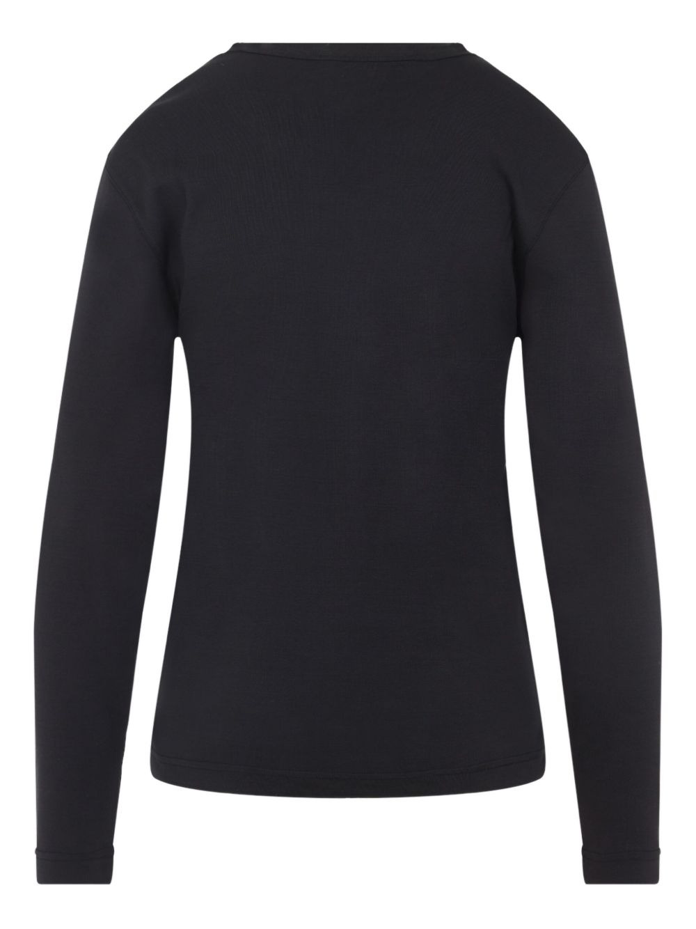 ribbed crew-neck top - 2