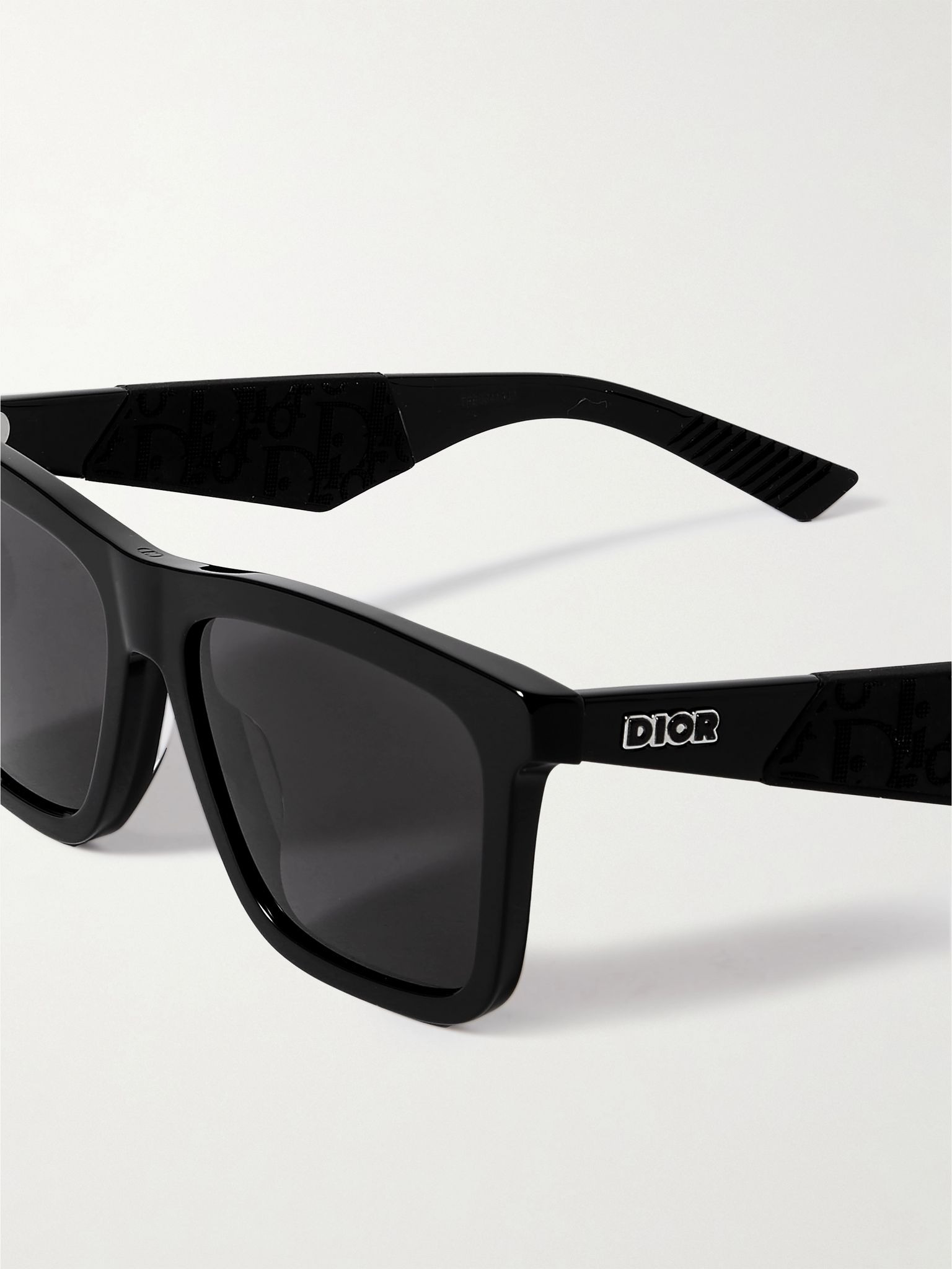 Dior B27 S1I D-Frame Logo-Detailed Acetate Sunglasses Black - 3