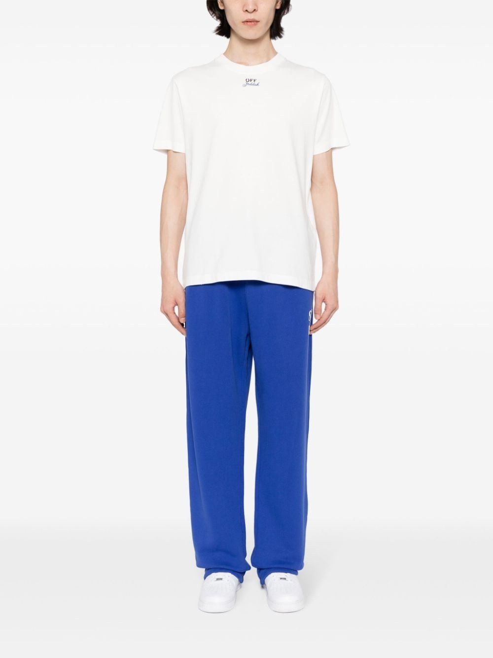 Arrows-print cotton track pants - 2