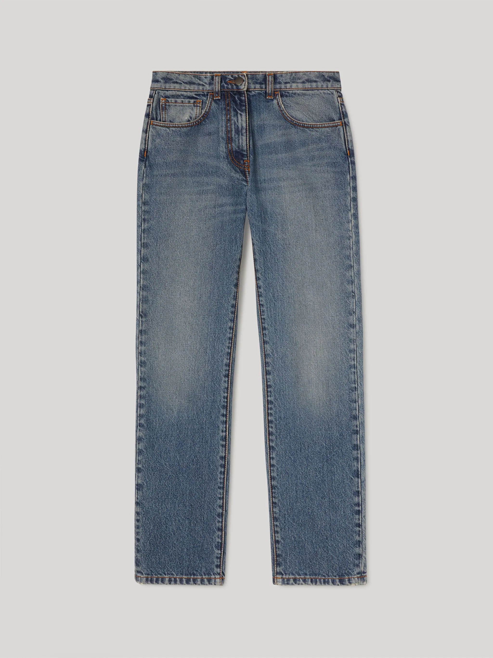 INTARSIA DENIM PANTS - 1
