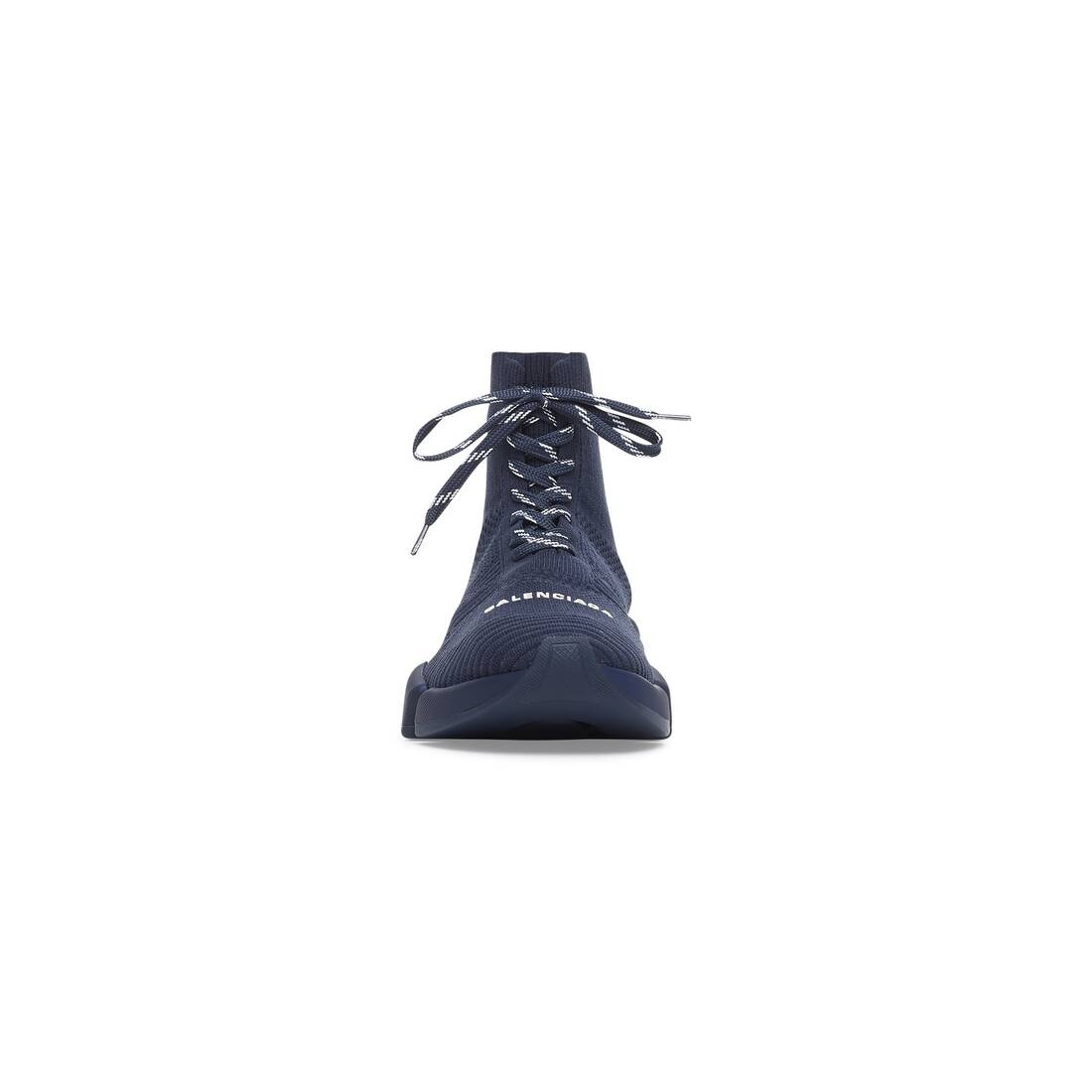 Men's Speed 2.0 Lace-up Recycled Knit Sneaker in Dark Blue - 3