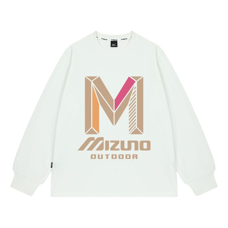 Mizuno Graphic Casual Long Sleeve T-shirt 'White' A2CA2A80 - 1