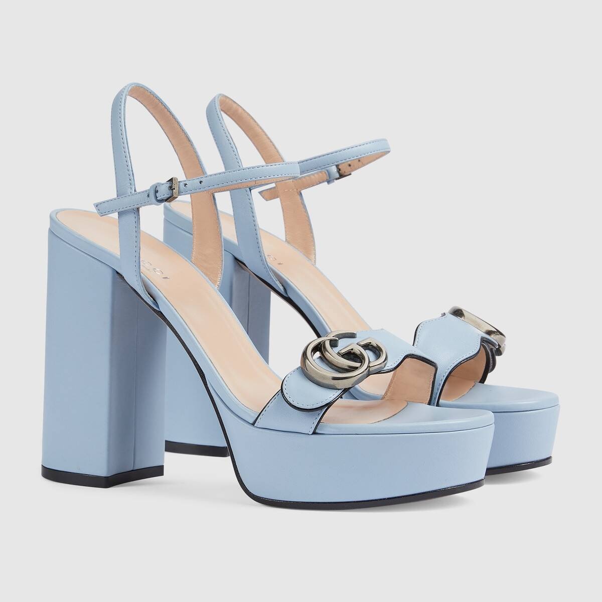 Women's platform sandal with Double G - 2