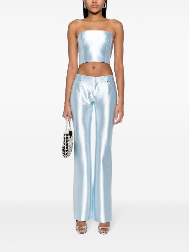 ROTATE Shiny Suiting cropped top outlook