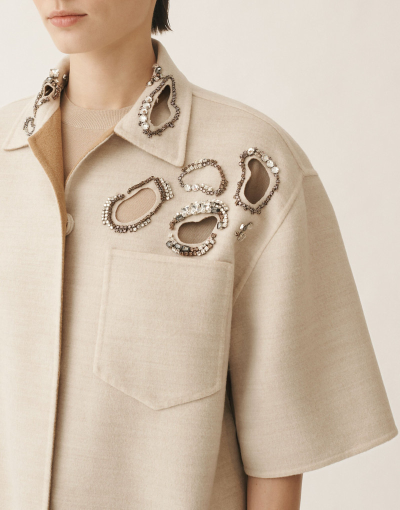 Double wool shirt jacket 5