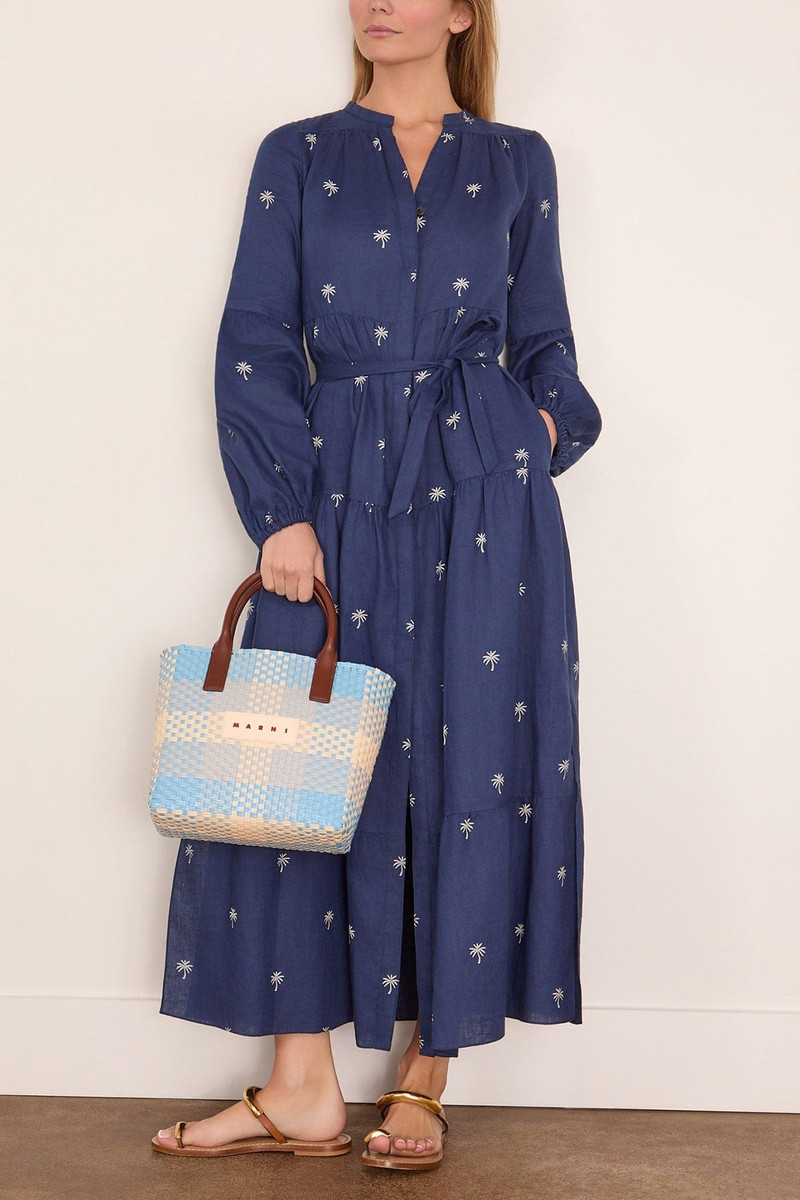 lemlem Nesanet Dress in Zafi Navy outlook