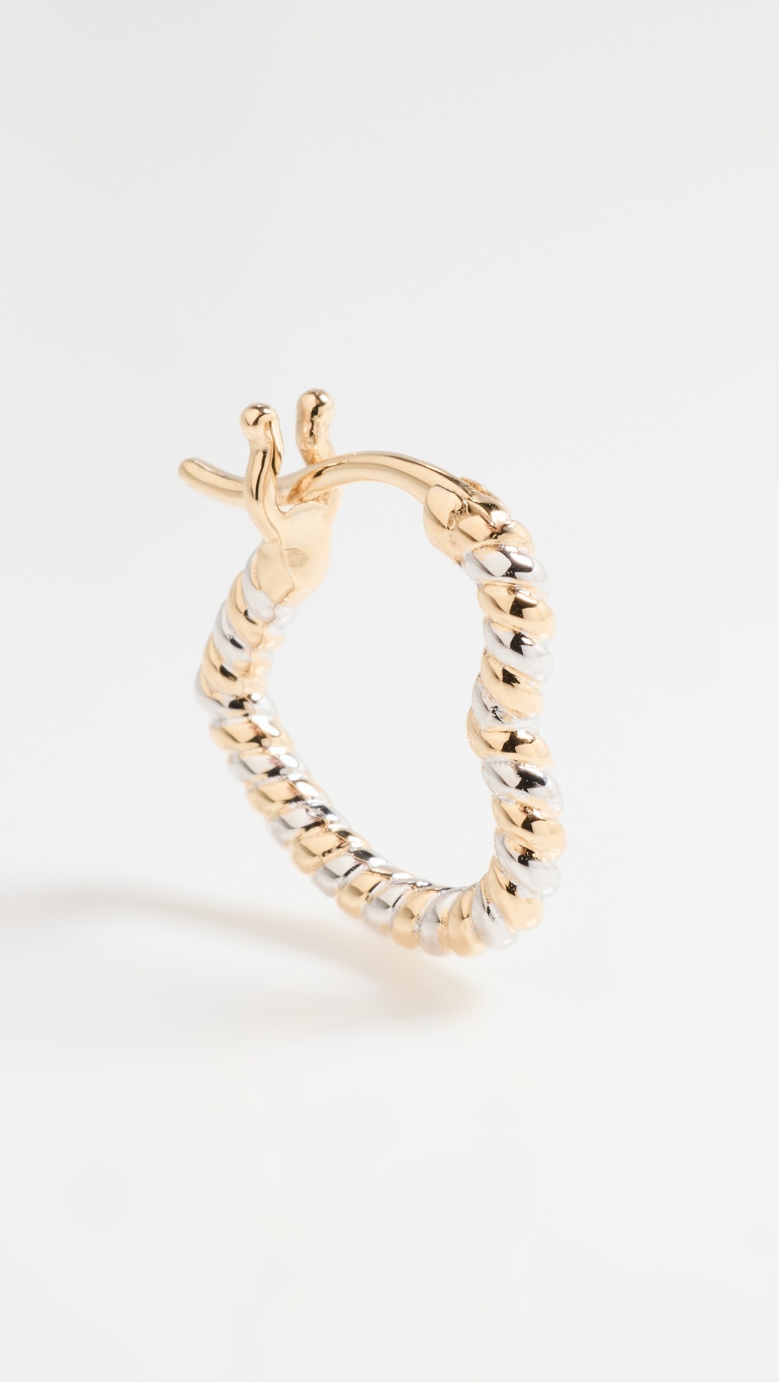 Creole Mini Cur Torsade 2 Ors Earring - 4
