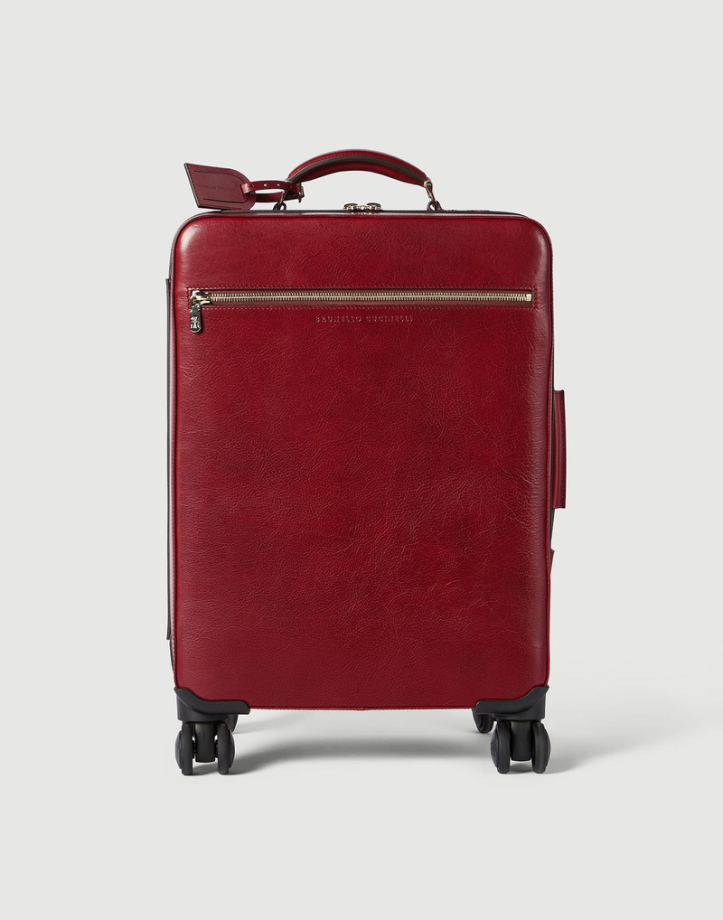 Burnished calfskin suitcase 1
