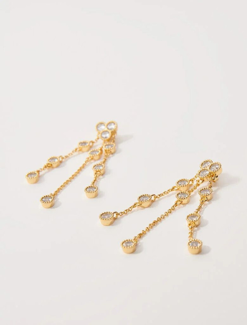 maje Gold-plated recycled brass earrings outlook