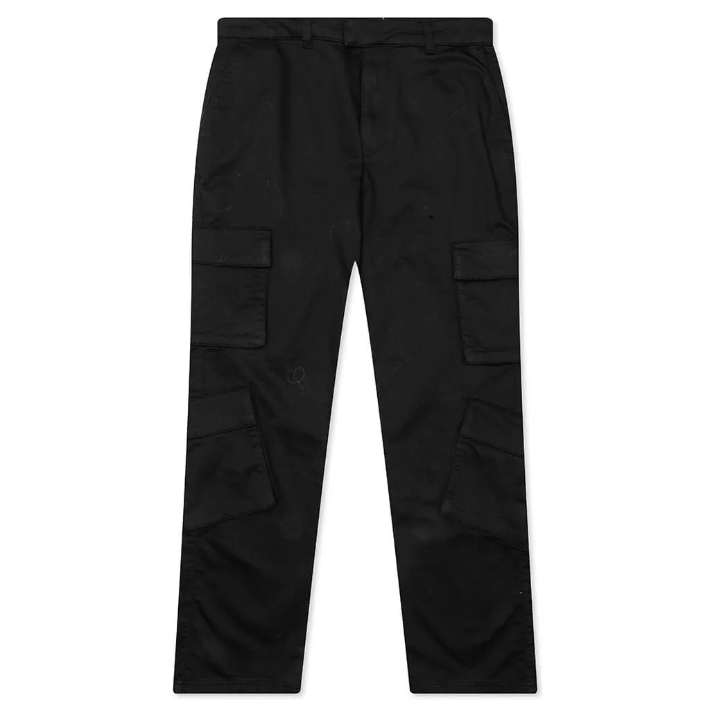 CARGO PANT - JET BLACK - 1