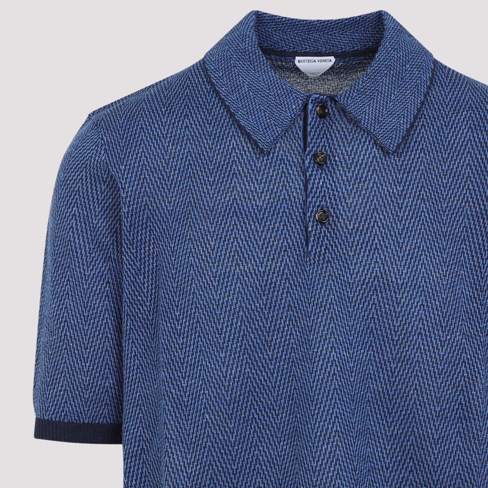 Bottega Veneta Men Bottega Veneta Linen Polo - 3
