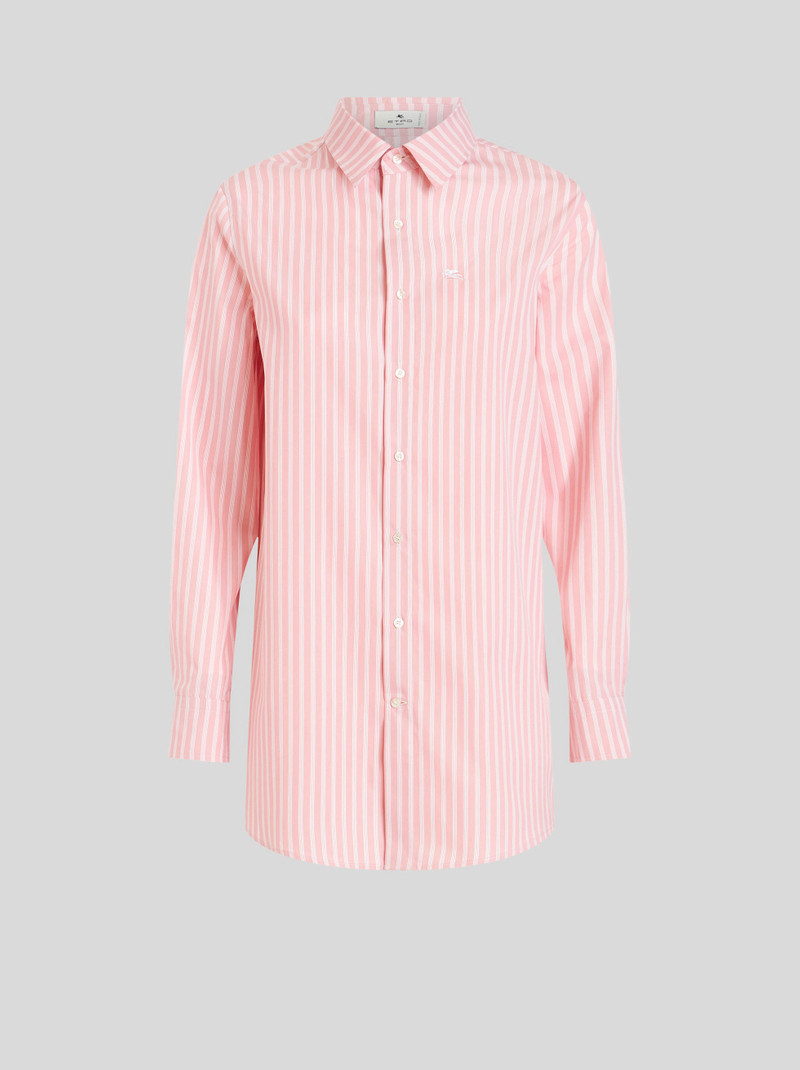 STRIPED SHIRT WITH EMBROIDERED PEGASO 1