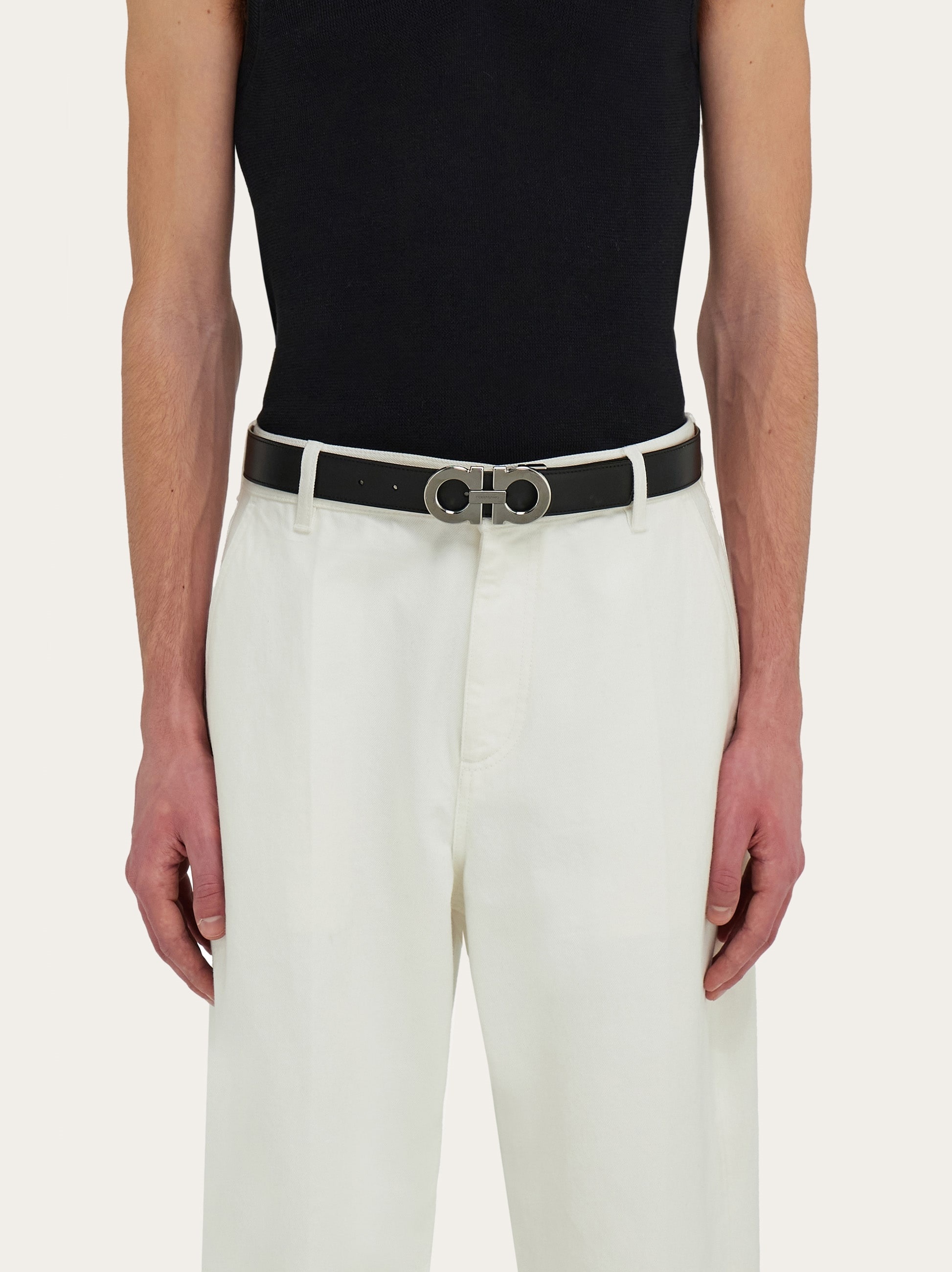 Reversible and adjustable Gancini belt - 4