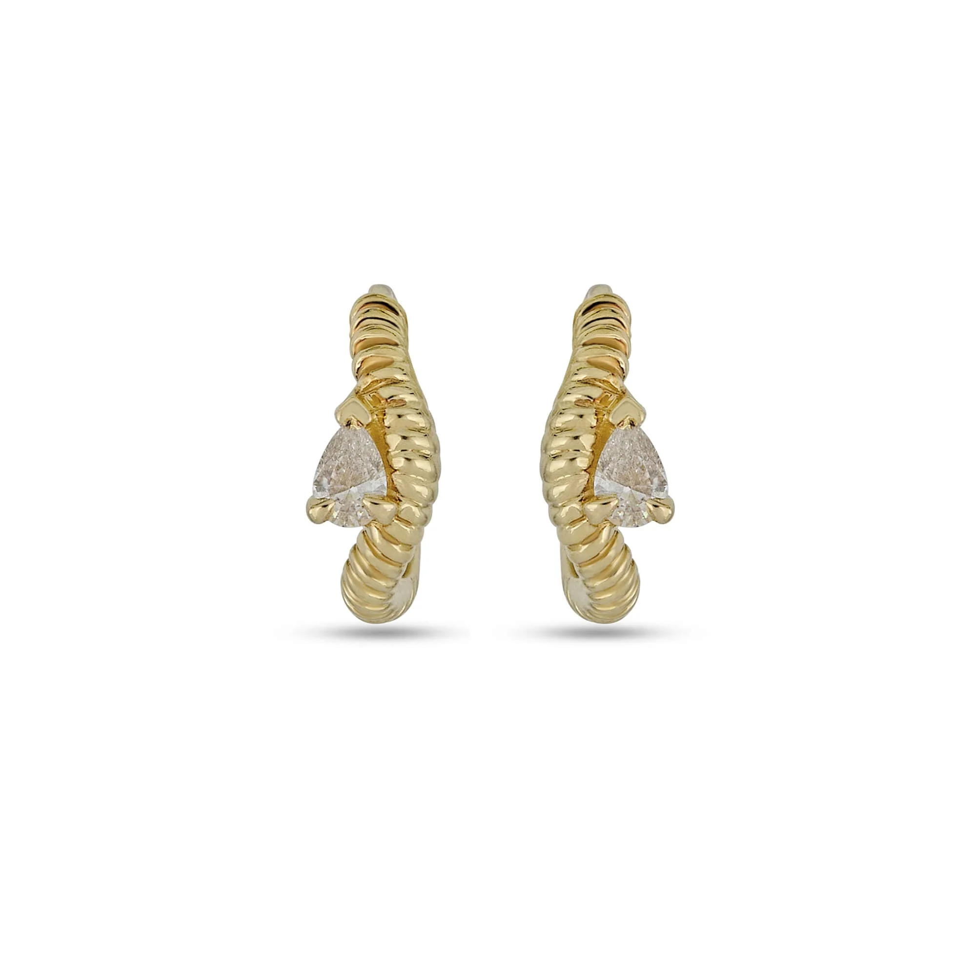 Cobra Diamond Wave Ear Huggie - 1
