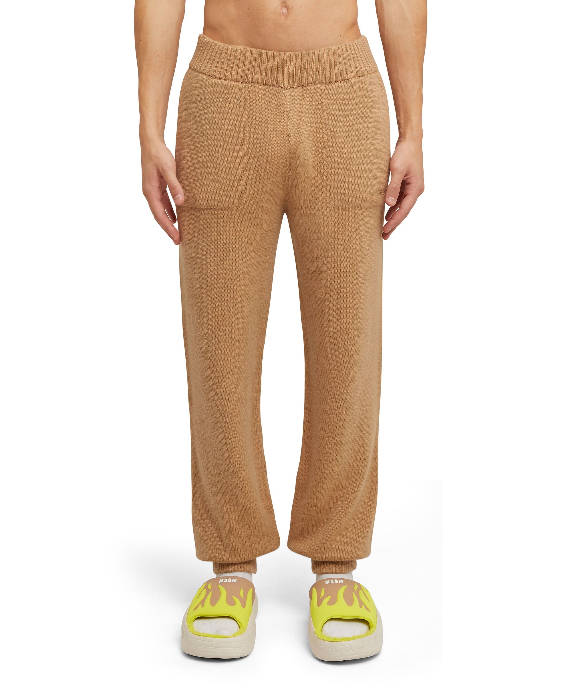 Cashmere blend track pants - 7