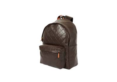 PALACE PAL-M-GRAM LEATHER BACKPACK BROWN outlook