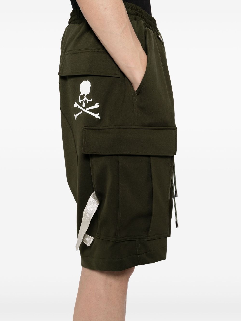 drawstring cargo shorts - 5