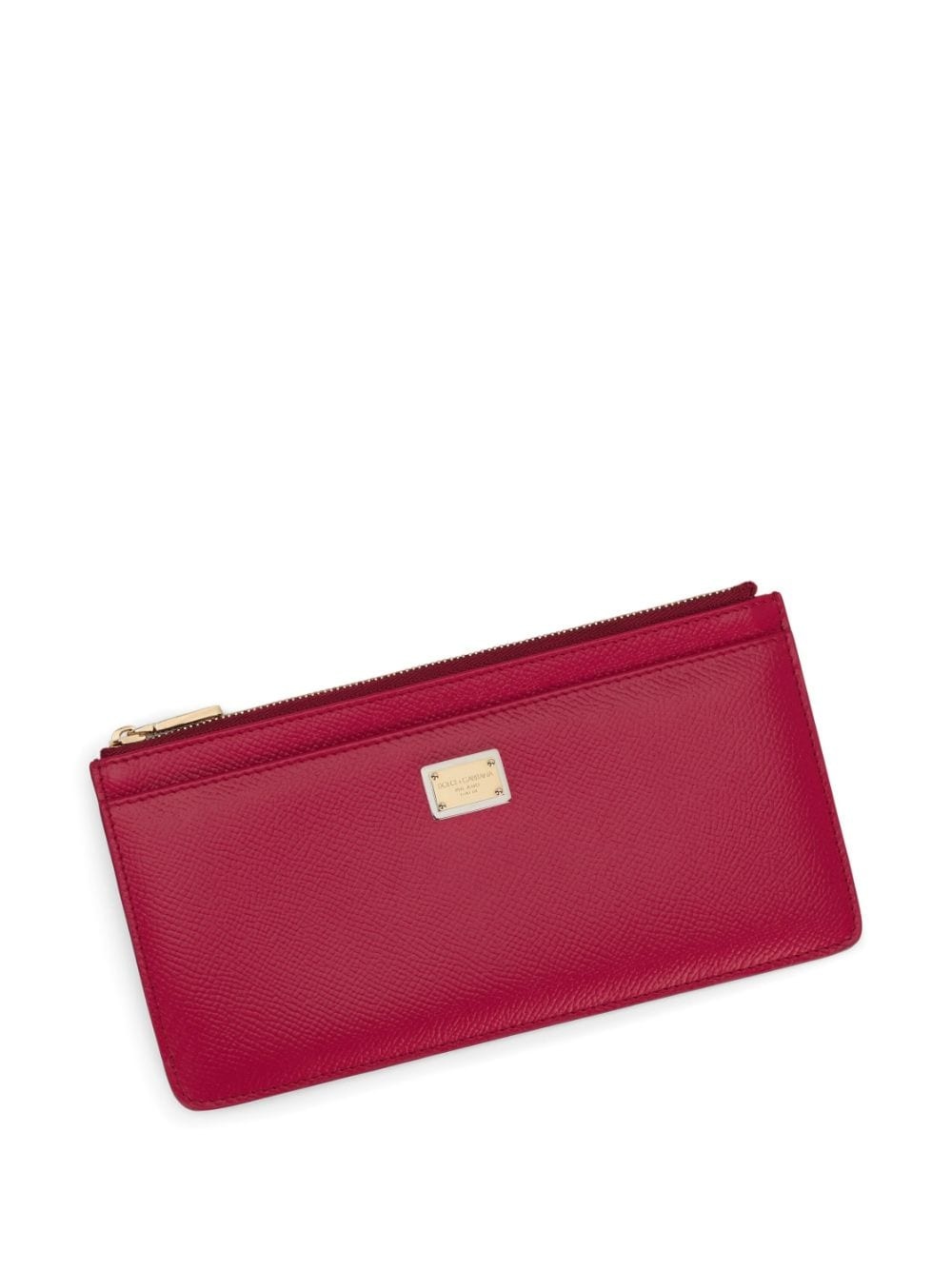 logo-plaque leather wallet - 4