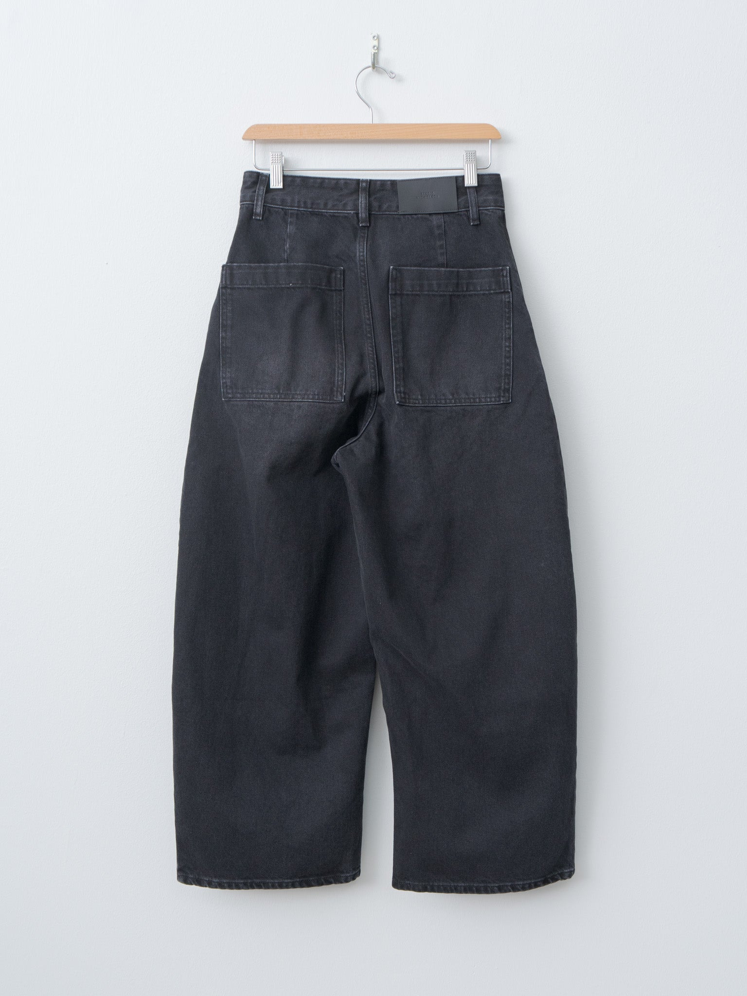 Chalco Wide Crop Pant - Washed Black - 7