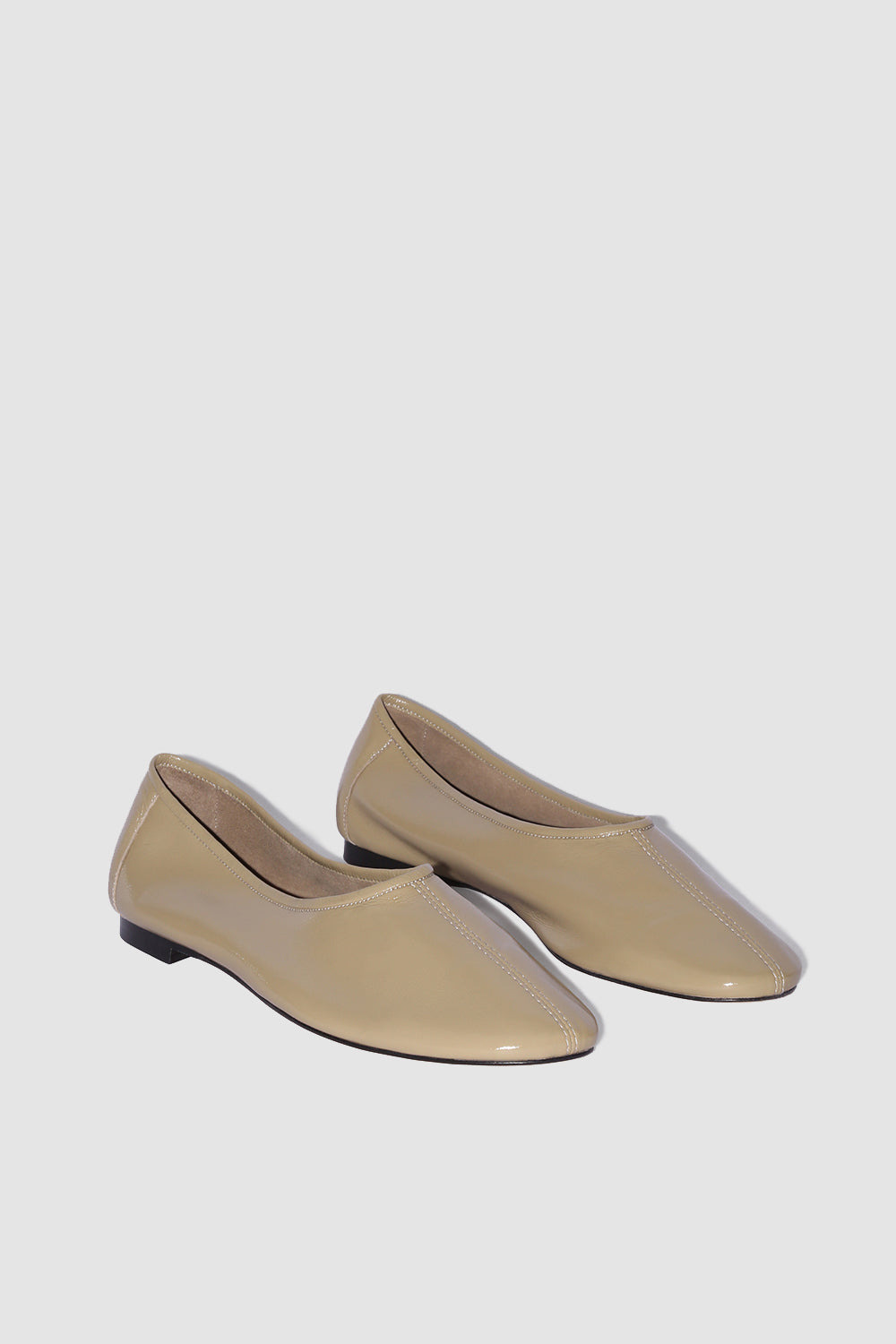 Prudence Mangrove Glossed Nappa Leather Ballet Flat - 2