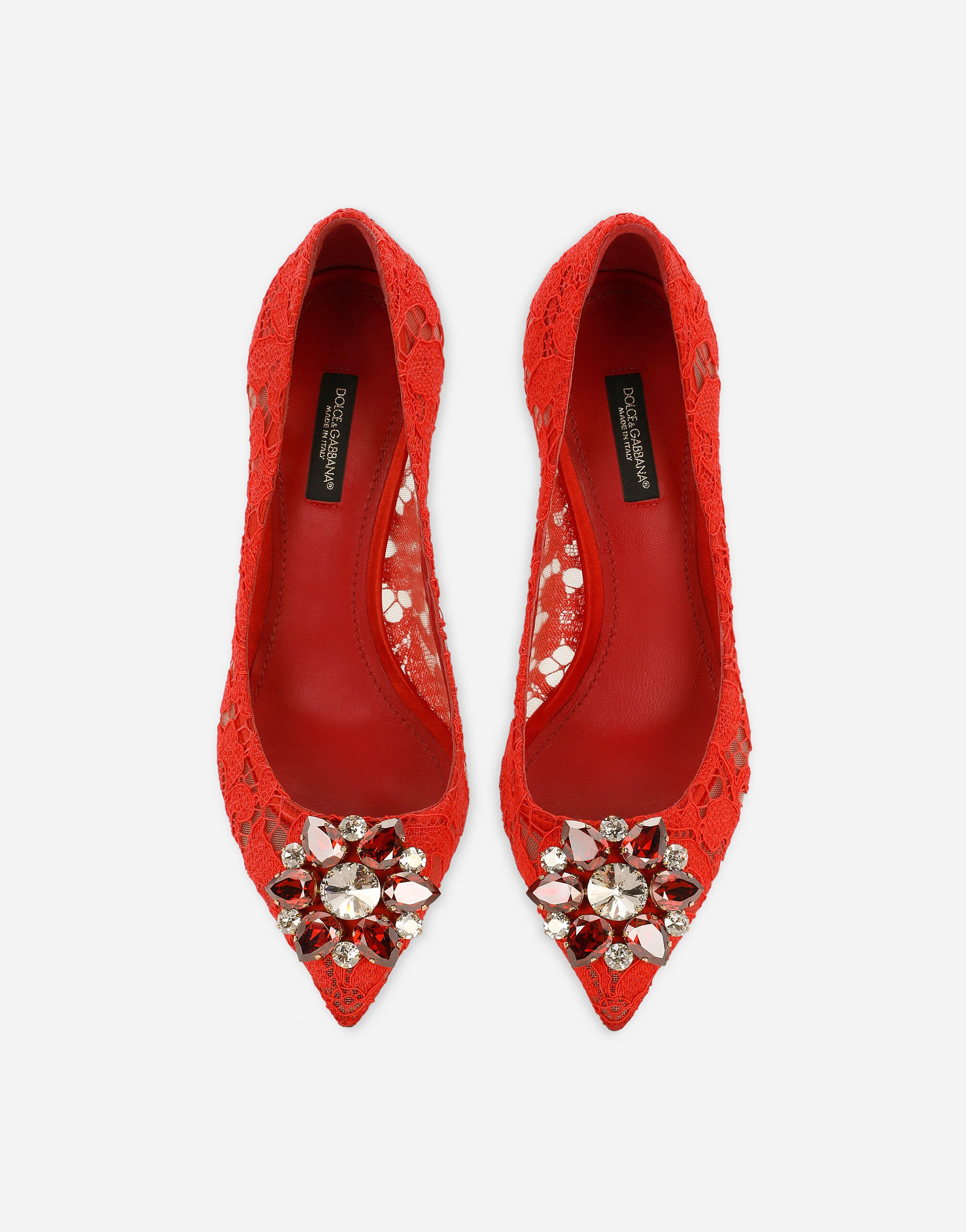 Pump in Taormina lace with crystals - 5