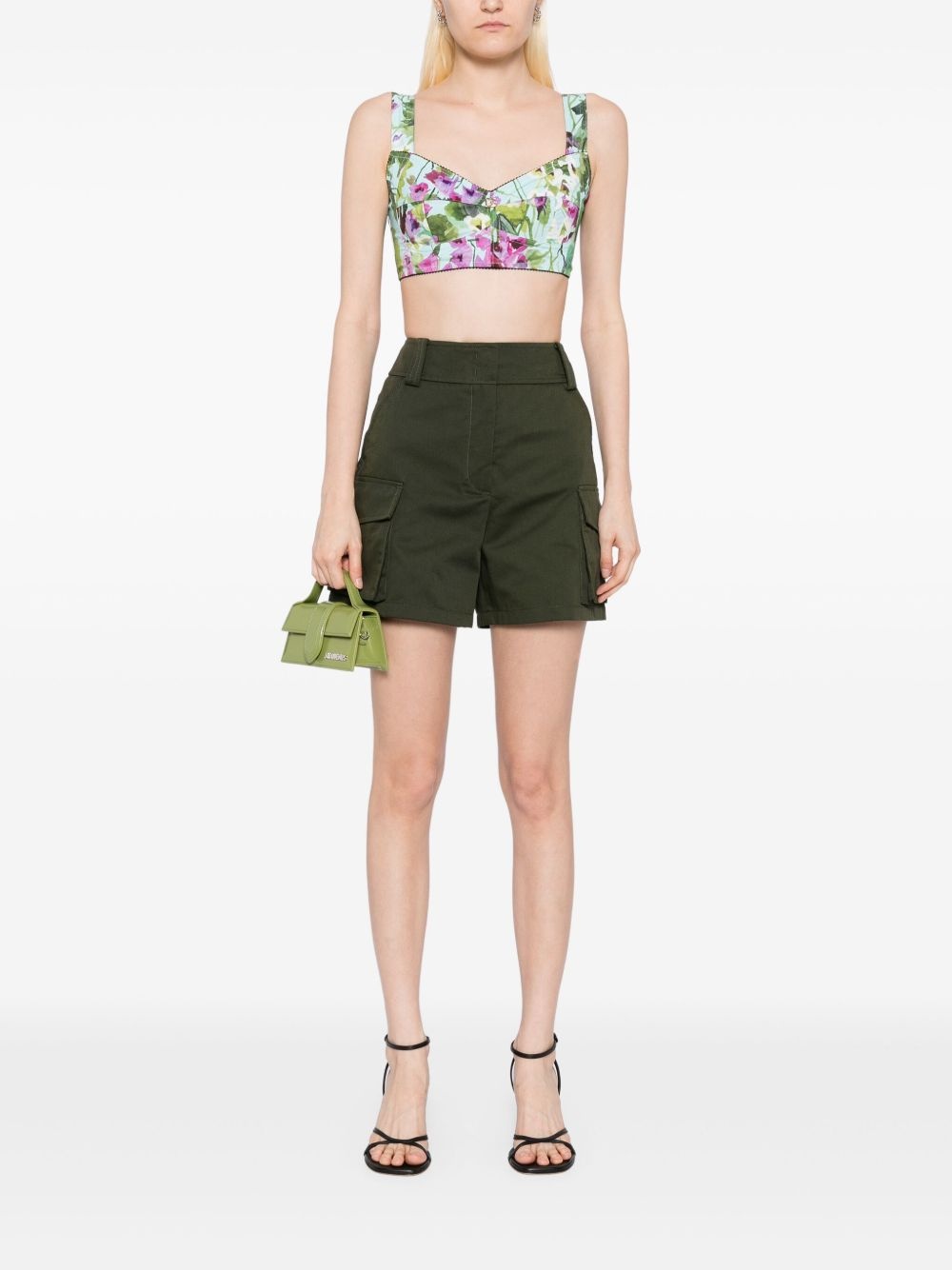 gabardine shorts - 2