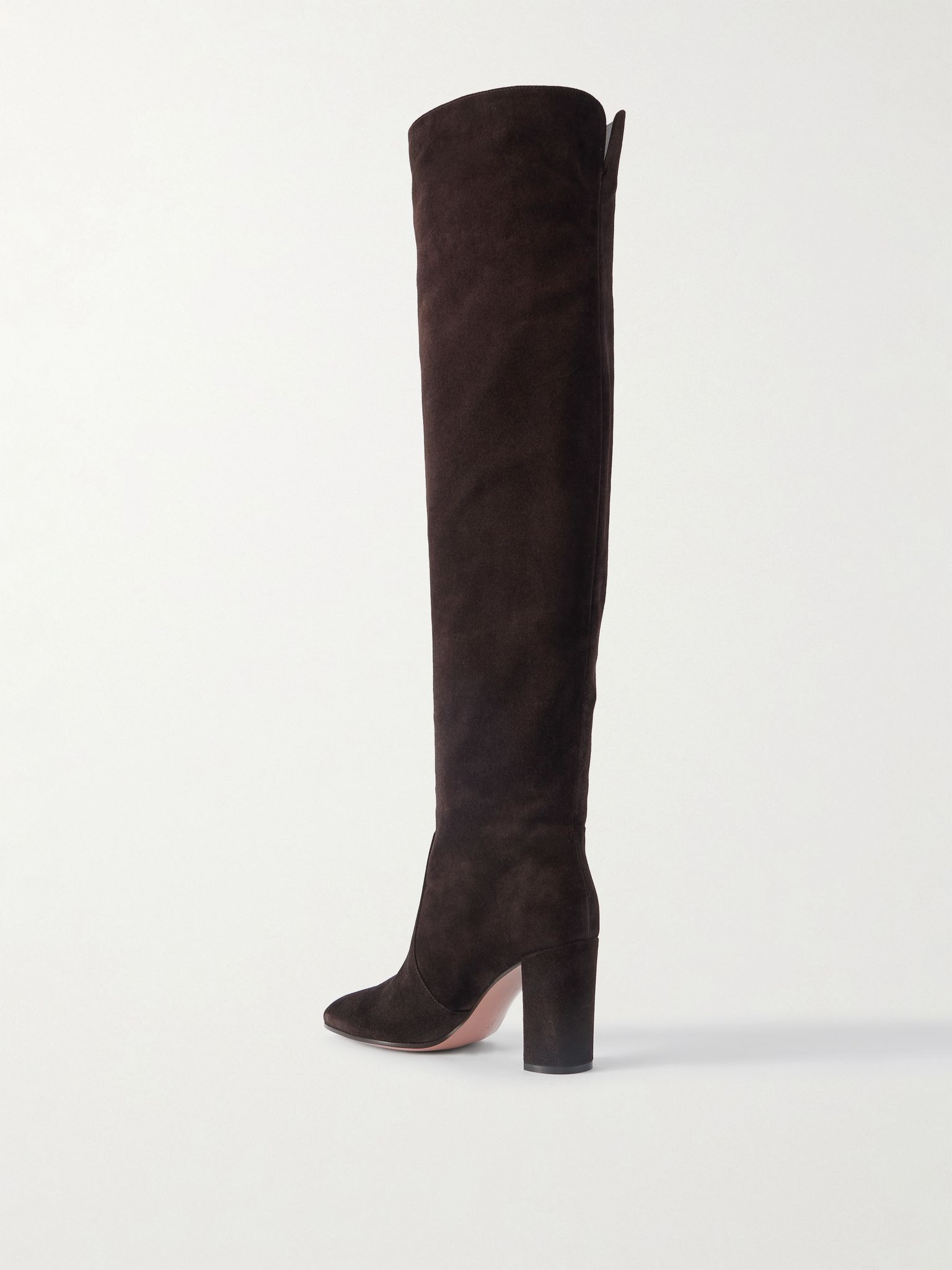 85 over-the-knee suede boots Dark brown - 3