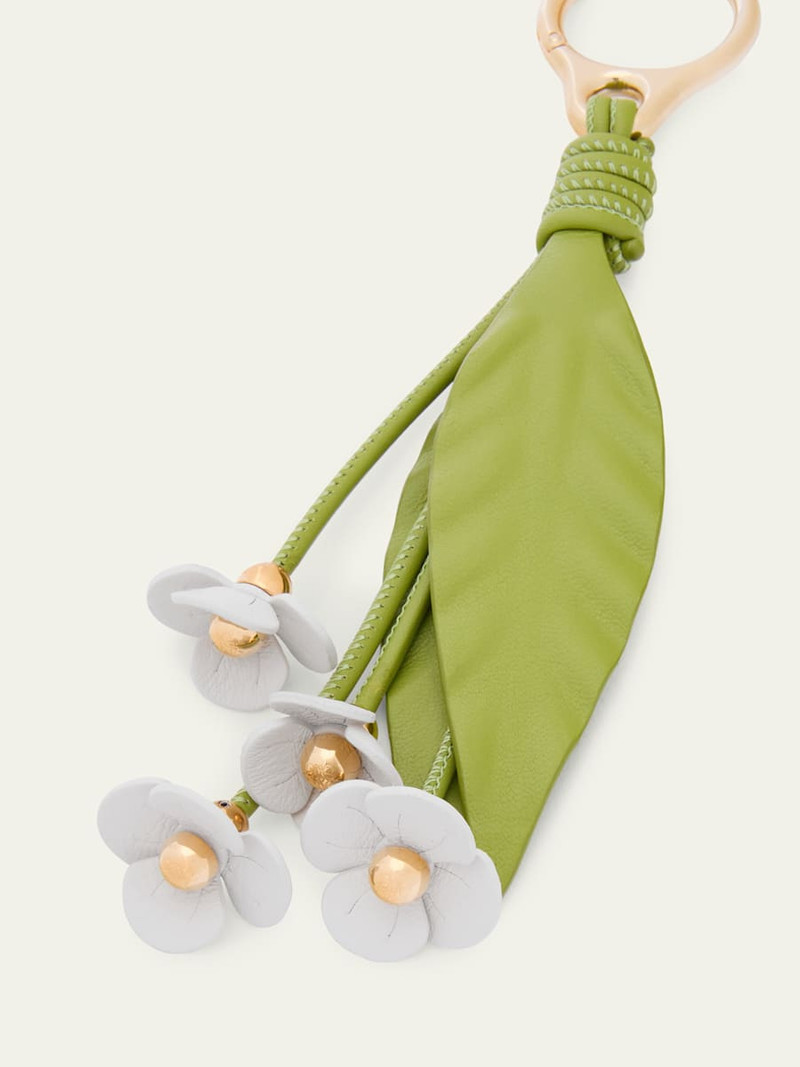 Loewe Strawberry Flower Bag Charm in Calfskin Leather outlook