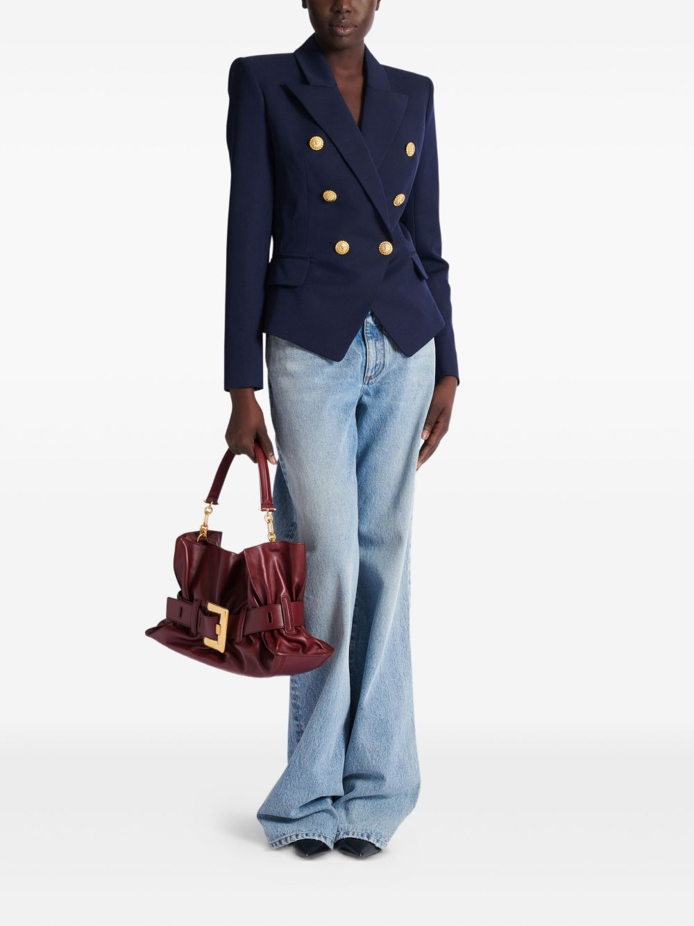 double-breasted wool jacket - 3