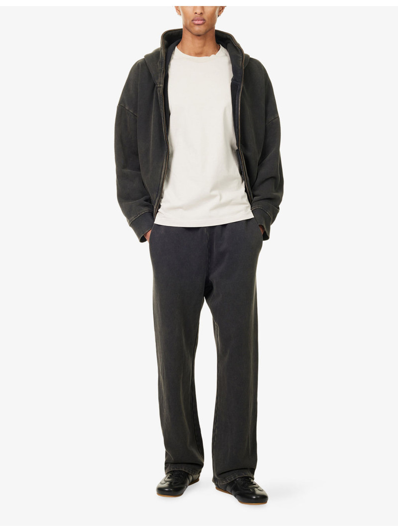 entire studios Straight-Leg Cotton-Jersey Jogging Bottoms outlook